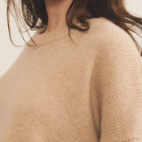 light camel cashmere sweater women - focus | Francesca | Linnea Lund