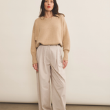 light camel cashmere sweater women - look | Francesca | Linnea Lund