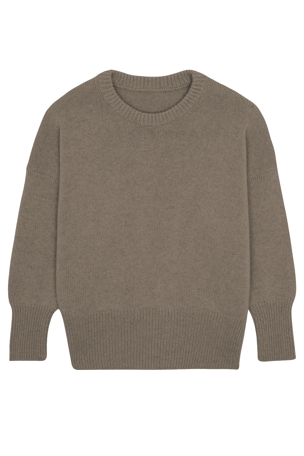 taupe color cashmere sweater women - packshot | Francesca | Linnea Lund