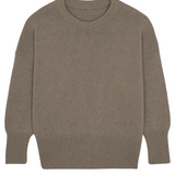taupe color cashmere sweater women - packshot | Francesca | Linnea Lund