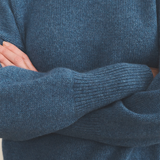 blue denim cashmere sweater women - focus | Francesca | Linnea Lund