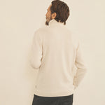 White men cashmere sweater - back view | François | Linnea Lund