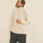 White men cashmere sweater - front view | François | Linnea Lund