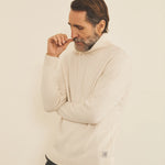 White men cashmere sweater - side view | François | Linnea Lund