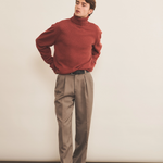 red ochre cashmere sweater men - look | Francois | Linnea Lund