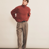 red ochre cashmere sweater men - look | Francois | Linnea Lund