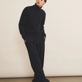 dark blue cashmere sweater men - look | François | Linnea Lund