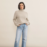 light grey cashmere sweater women - look | François | Linnea Lund