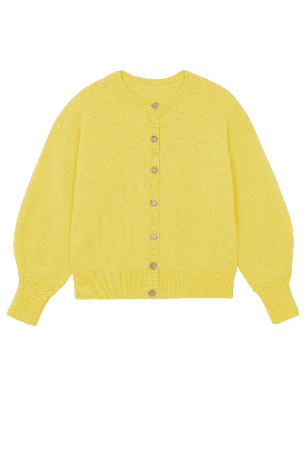 flash yellow cashmere cardigan women | Gabriella | Linnea Lund