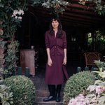 Women lightweight cashmere cardigan burgundy | Grace | Linnea Lund
