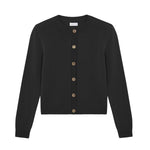 dark grey fitted cashmere cardigan | Greta | Linnea Lund