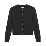 dark grey fitted cashmere cardigan | Greta | Linnea Lund