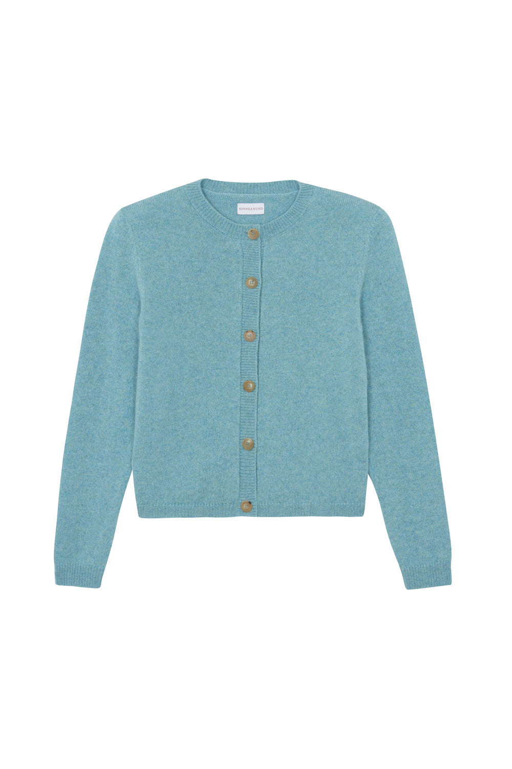light blue fitted cashmere cardigan | Greta | Linnea Lund