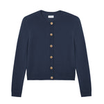blue fitted cashmere cardigan | Greta | Linnea Lund