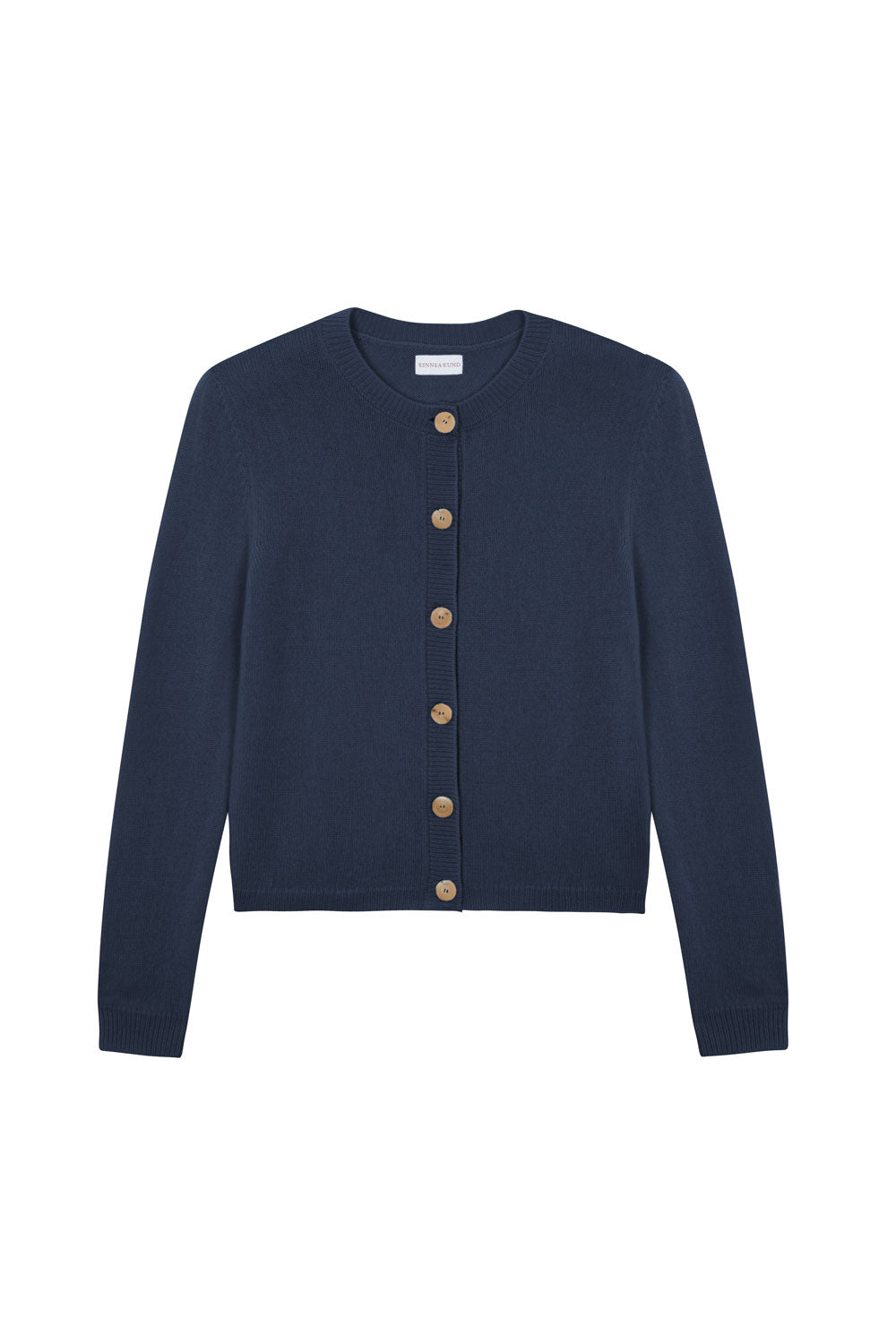 blue fitted cashmere cardigan | Greta | Linnea Lund