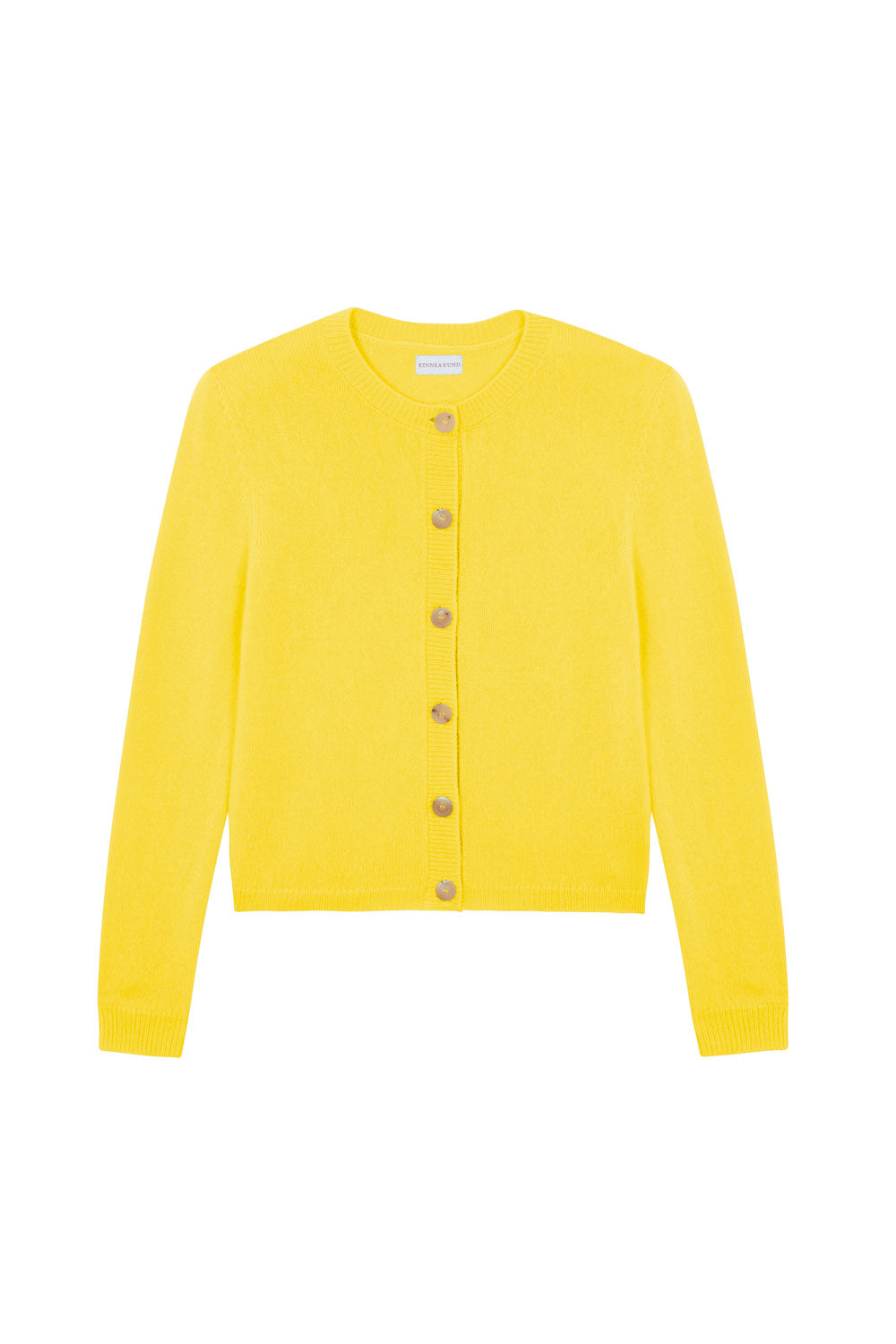 flash yellow cashmere cardigan women | Greta | Linnea Lund