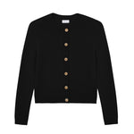 black fitted cashmere cardigan | Greta | Linnea Lund
