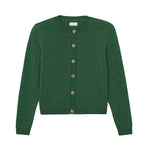 green fitted cashmere cardigan | Greta | Linnea Lund