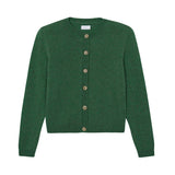 green fitted cashmere cardigan | Greta | Linnea Lund