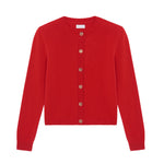 red fitted cashmere cardigan | Greta | Linnea Lund