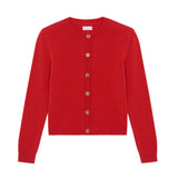 red fitted cashmere cardigan | Greta | Linnea Lund