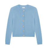 Baby blue women cashmere cardigan - packshot | Greta | Linnea Lund