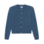 Blue women cashmere cardigan - packshot | Greta | Linnea Lund
