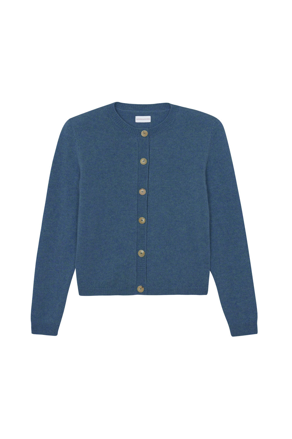 Blue women cashmere cardigan - packshot | Greta | Linnea Lund