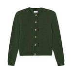 dark green fitted cashmere cardigan | Greta | Linnea Lund