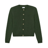 dark green fitted cashmere cardigan | Greta | Linnea Lund