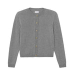 grey fitted cashmere cardigan | Greta | Linnea Lund