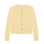 yellow fitted cashmere cardigan | Greta | Linnea Lund