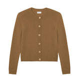 camel fitted cashmere cardigan | Greta | Linnea Lund