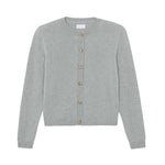 grey fitted cashmere cardigan | Greta | Linnea Lund
