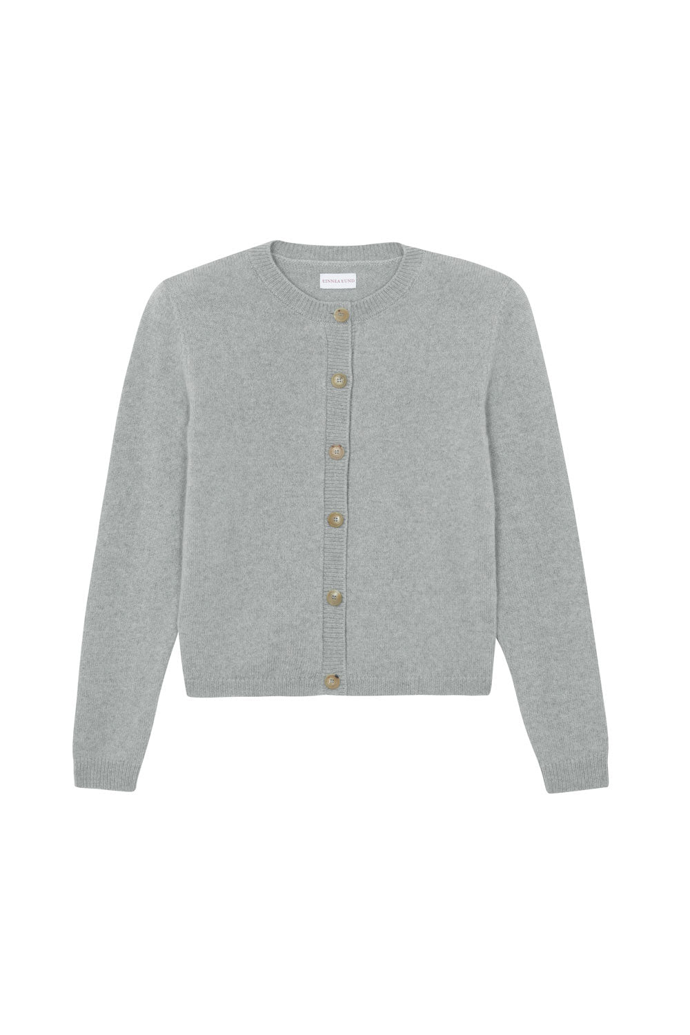 grey fitted cashmere cardigan | Greta | Linnea Lund