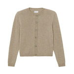 beige fitted cashmere cardigan | Greta | Linnea Lund
