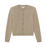 beige fitted cashmere cardigan | Greta | Linnea Lund