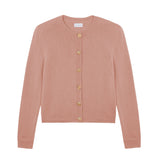 rose gold fitted cashmere cardigan | Greta | Linnea Lund