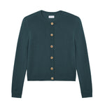 navy blue fitted cashmere cardigan | Greta | Linnea Lund