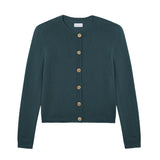 navy blue fitted cashmere cardigan | Greta | Linnea Lund