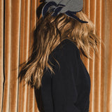 Grey reversible cashmere scarf | Elle Macpherson x Linnea Lund