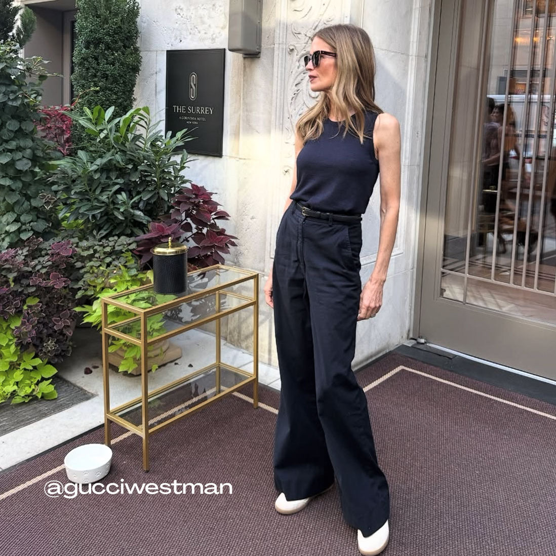 Gucci Westman wearing the Linnea Lund cashmere top Emma