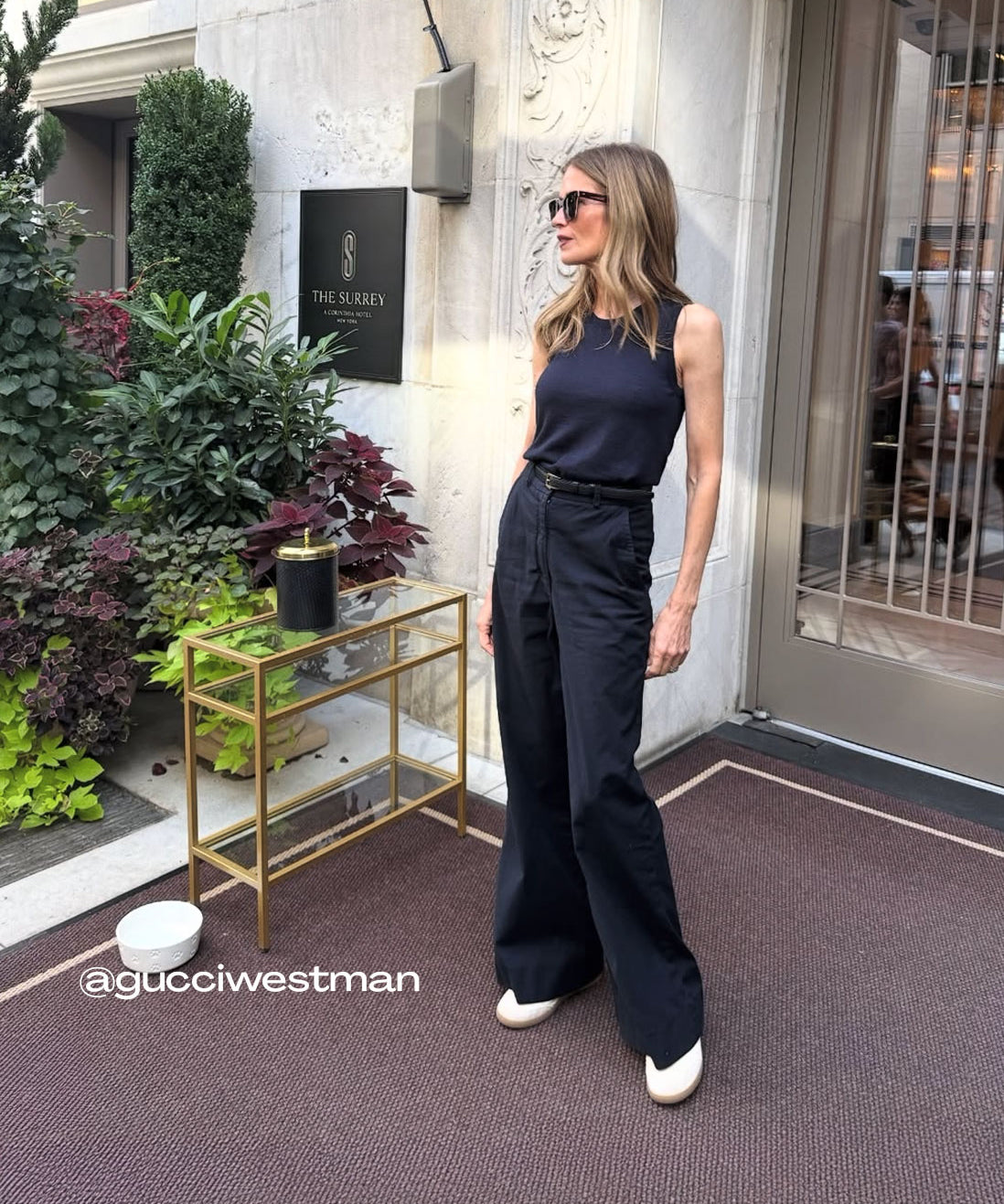 Gucci Westman wearing the Linnea Lund cashmere top Emma