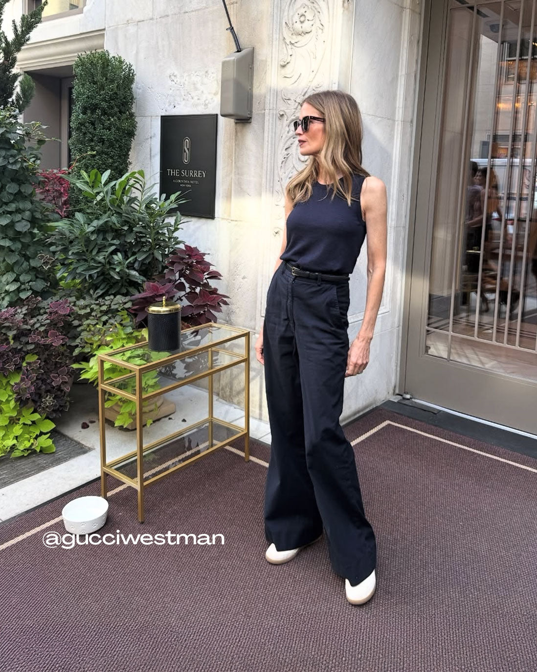 Gucci Westman wearing the Linnea Lund cashmere top Emma