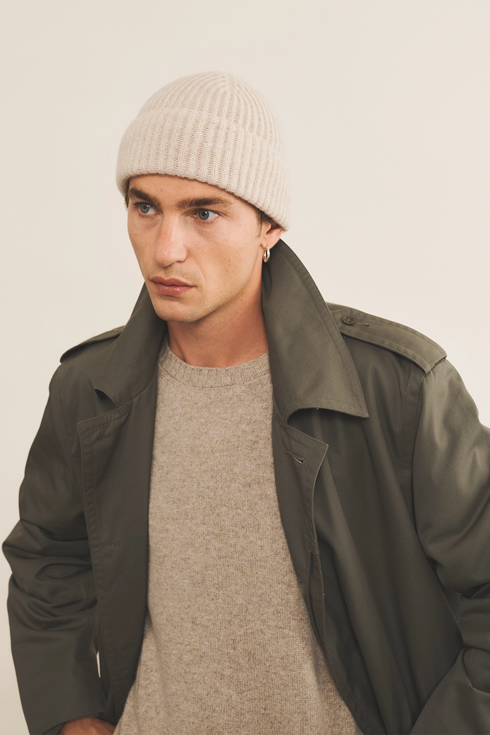 beige beanie cashmere men - look | Harry | Linnea Lund