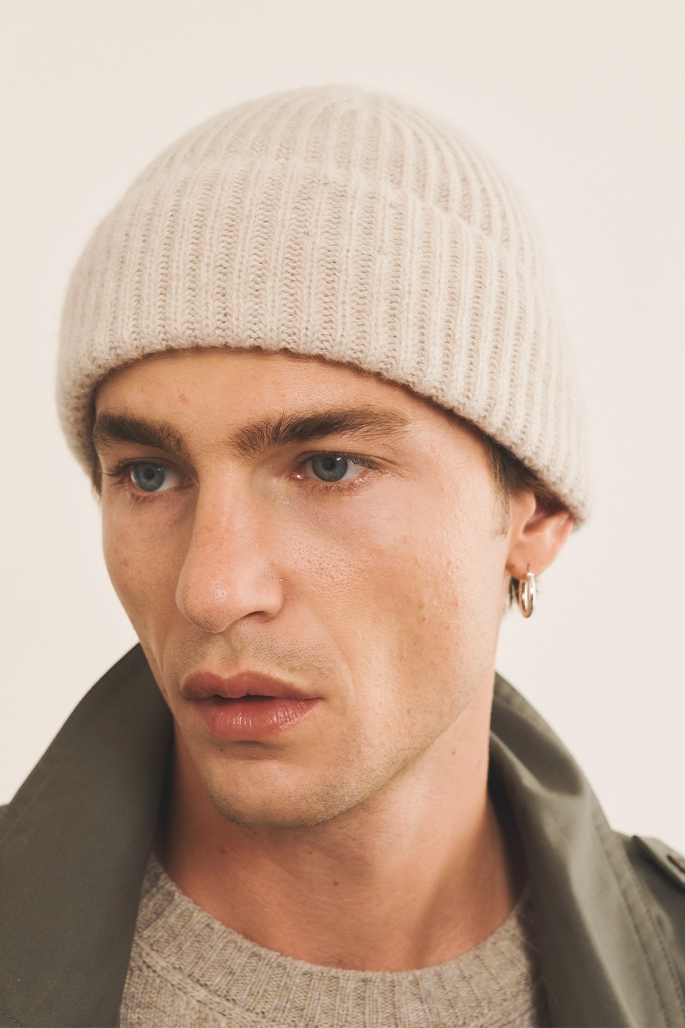 beige beanie cashmere men - focus | Harry | Linnea Lund