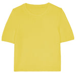 flash yellow cashmere tee shirt women | Ingrid | Linnea Lund