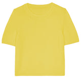 flash yellow cashmere tee shirt women | Ingrid | Linnea Lund