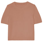 rose gold cashmere tee shirt women | Ingrid | Linnea Lund