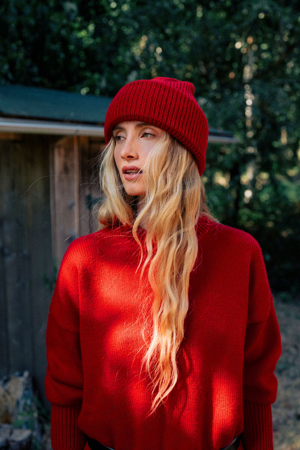 Red cashmere beanie | Jackie | Linnea Lund